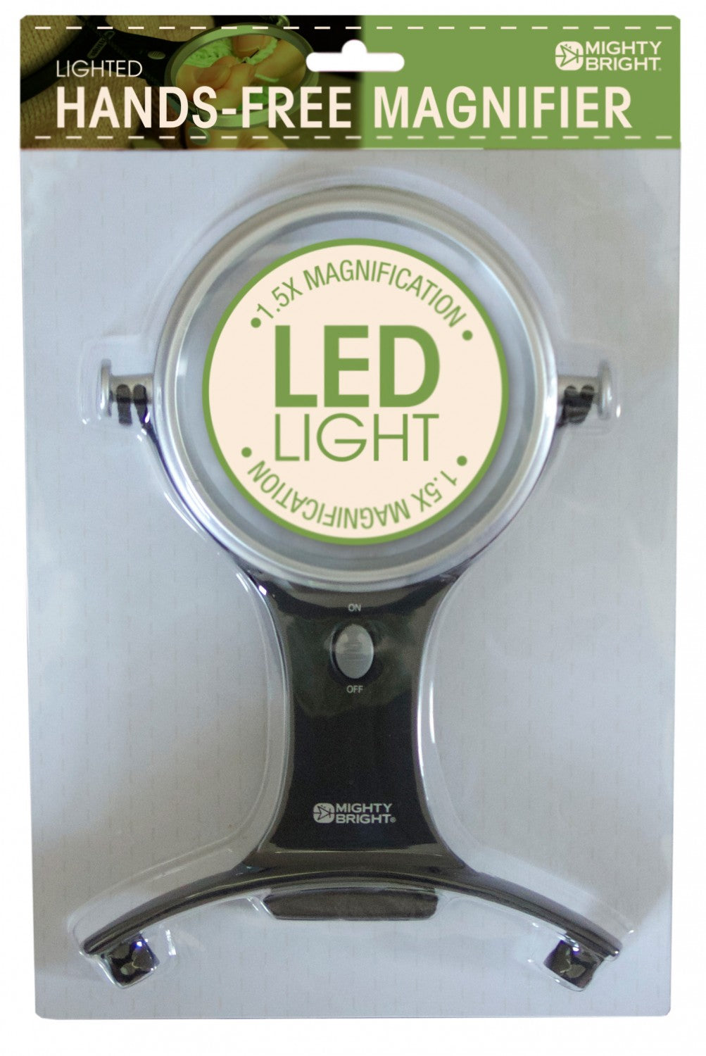 Lighted Hands Free Magnifier 4in by Mighty Bright