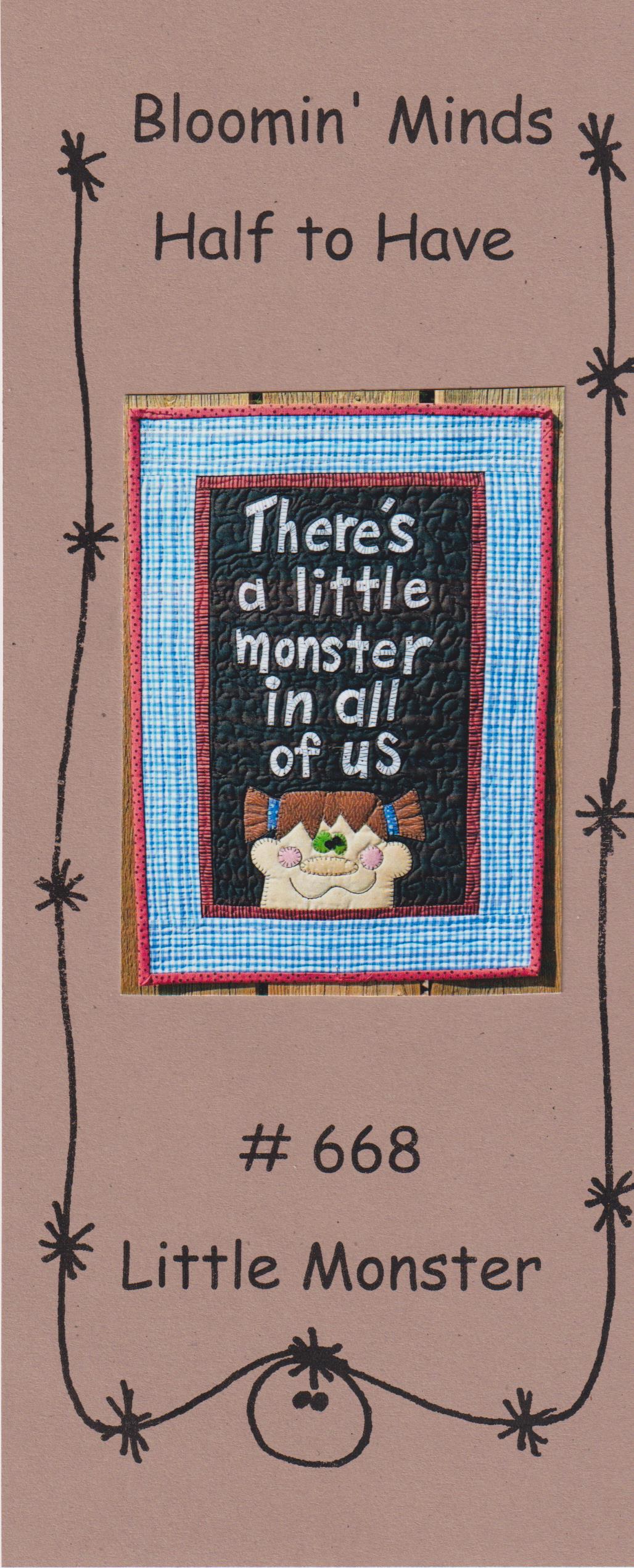 Little Monster Quilt Pattern by Bloomin Minds