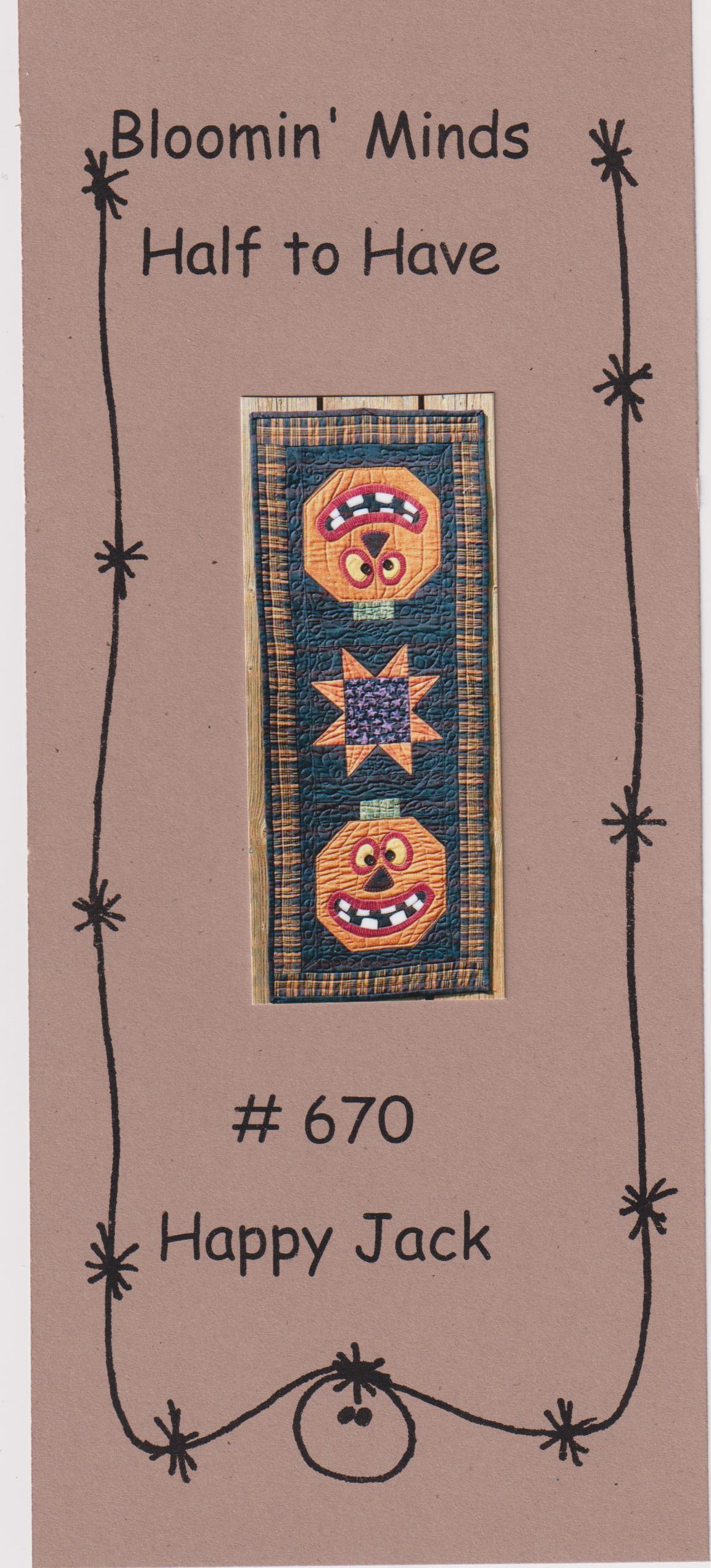 Happy Jack Quilt Pattern by Bloomin Minds