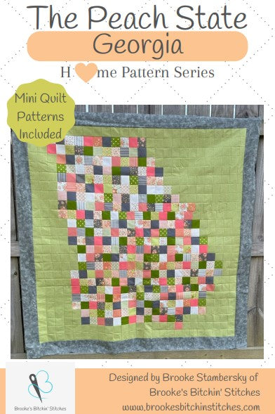 The Peach State Georgia Downloadable Pattern By Brooke's Bitchin' Stitches