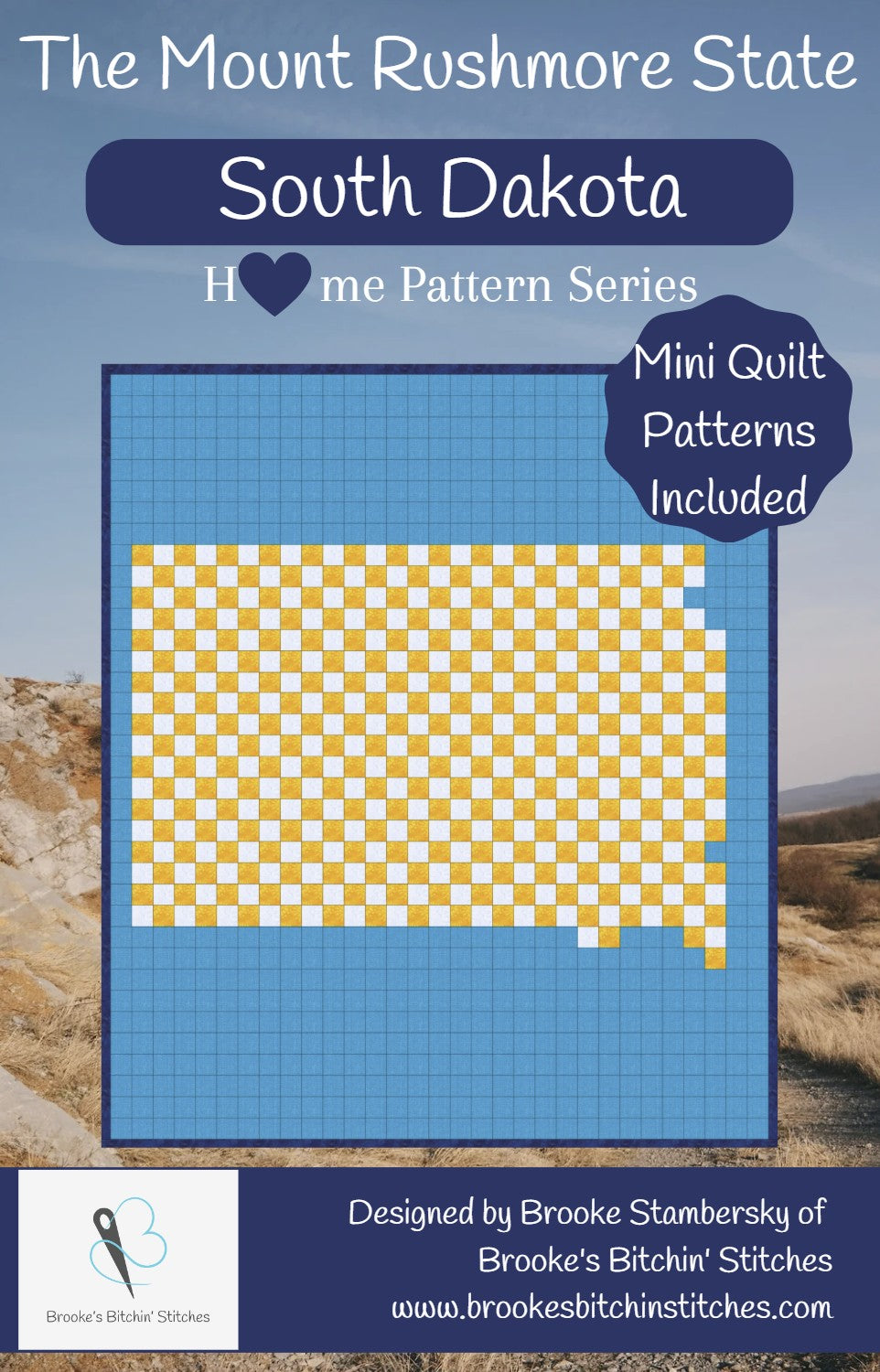 The Mount Rushmore State South Dakota Downloadable Pattern By Brooke's Bitchin' Stitches