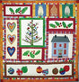 Folk Art Christmas Quilt Pattern by American Jane Patterns