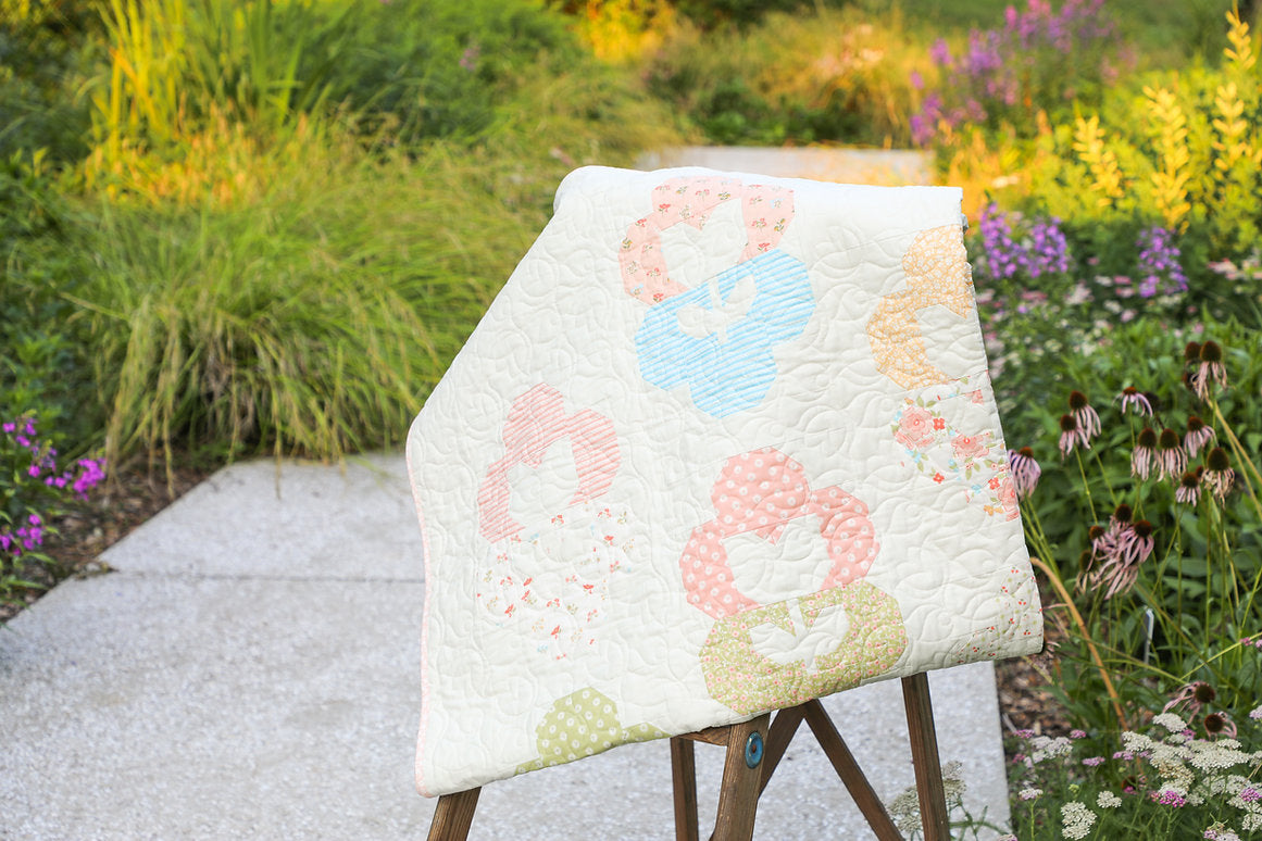 Flower Locket Quilt Pattern by My Sew Quilty Life