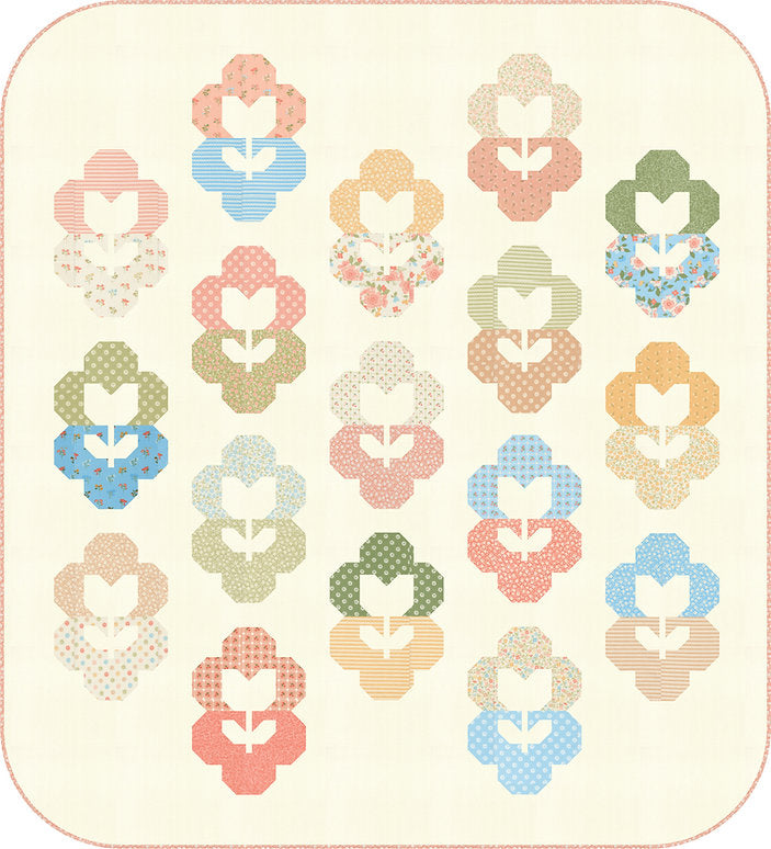 Flower Locket Quilt Pattern by My Sew Quilty Life