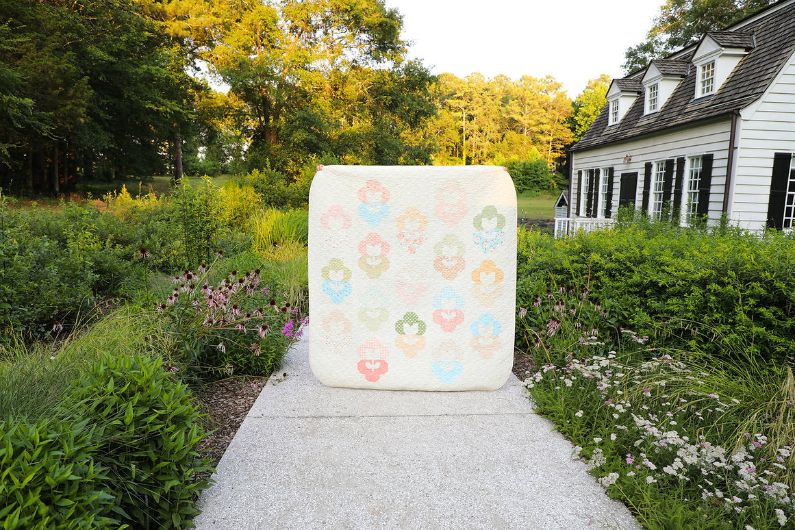 Flower Locket Quilt Pattern by My Sew Quilty Life