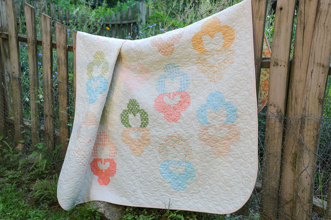 Flower Locket Quilt Pattern by My Sew Quilty Life