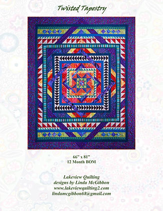 Twisted Tapestry Downloadable Pattern by Lakeview Quilting