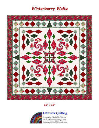 Winterberry Waltz Downloadable Pattern by Lakeview Quilting