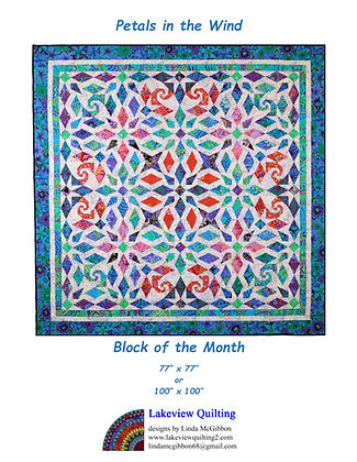 Petals in the Wind Downloadable Pattern by Lakeview Quilting