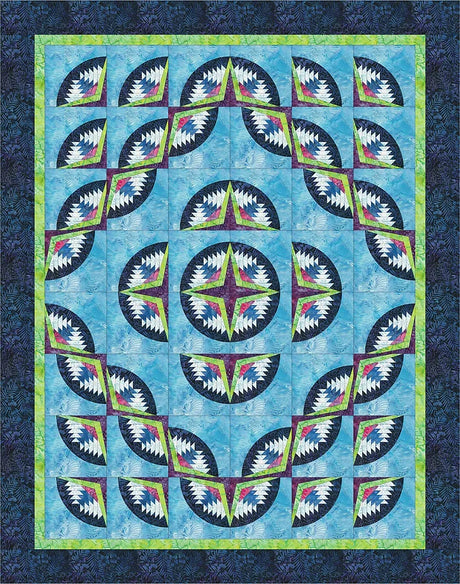 Drunken Pineapple Downloadable Pattern by Lakeview Quilting