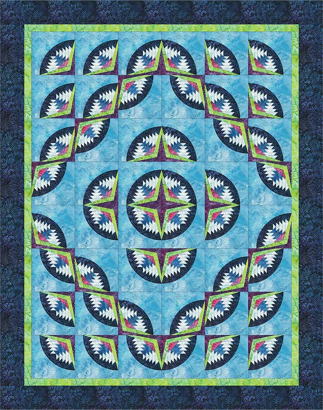 Drunken Pineapple Downloadable Pattern by Lakeview Quilting