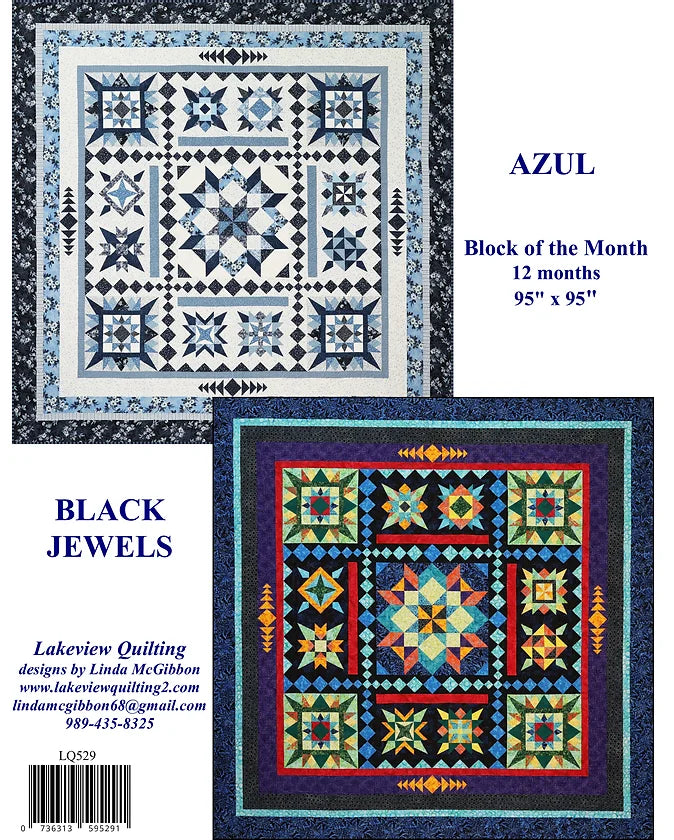 Azul BOM Downloadable Pattern by Lakeview Quilting