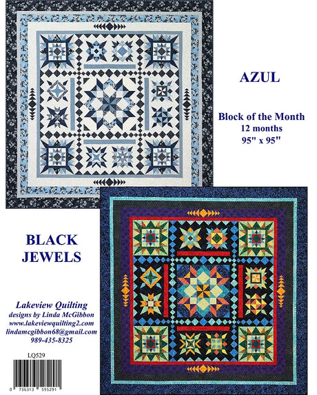 Azul BOM Downloadable Pattern by Lakeview Quilting