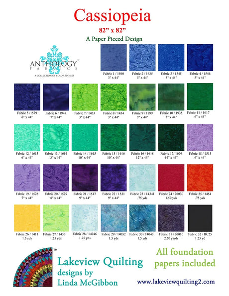 Cassiopeia Downloadable Pattern by Lakeview Quilting