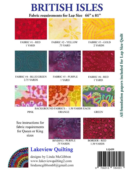 British Isles Downloadable Pattern by Lakeview Quilting