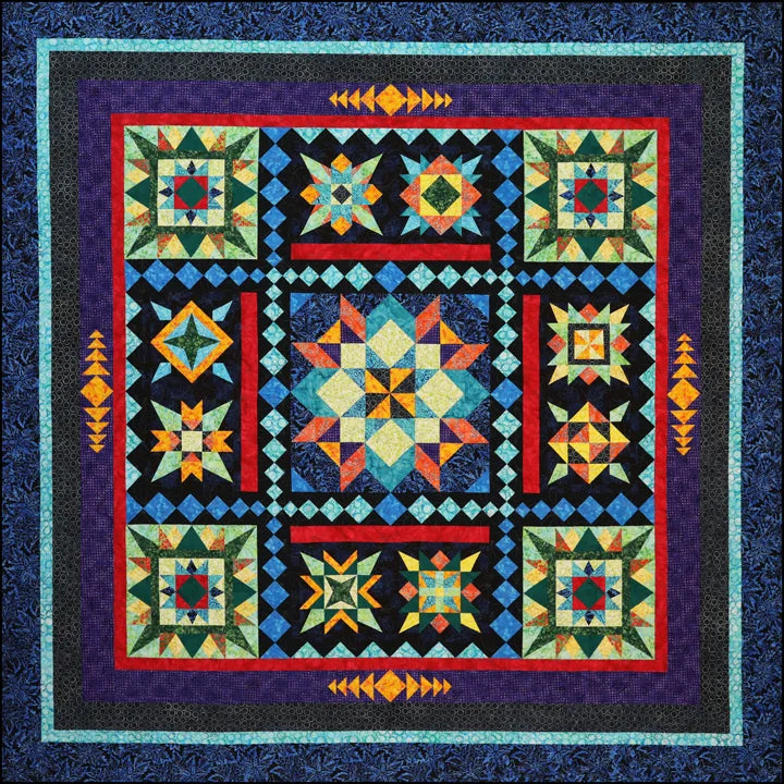 Azul BOM Downloadable Pattern by Lakeview Quilting