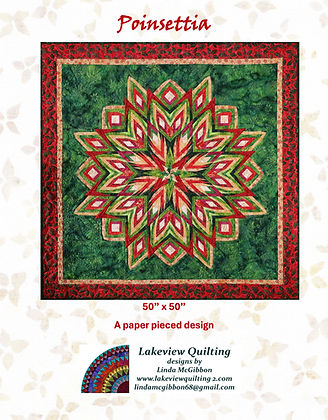 Poinsettia Downloadable Pattern by Lakeview Quilting