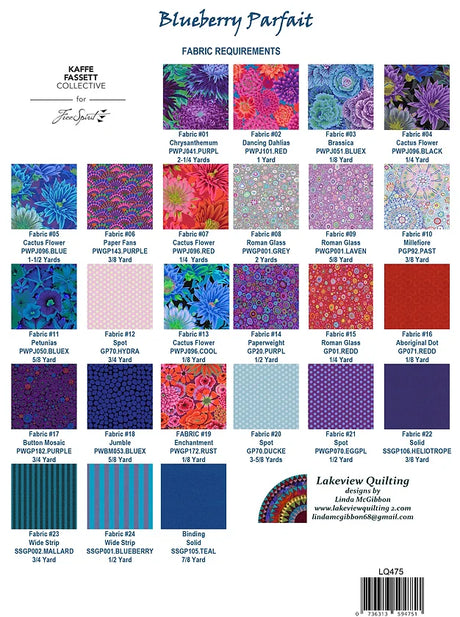 Blueberry Parfait Downloadable Pattern by Lakeview Quilting