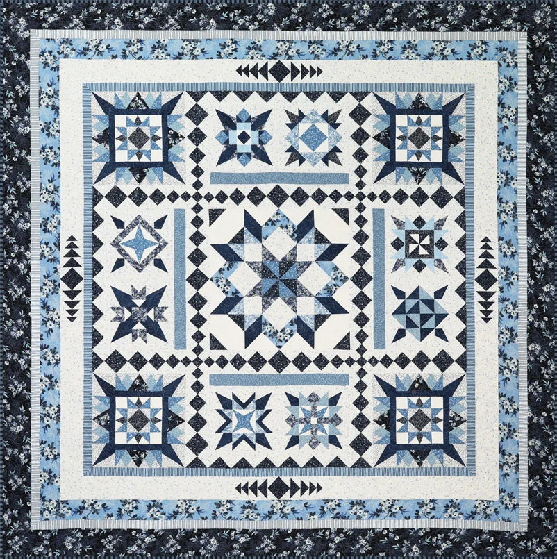 Azul BOM Downloadable Pattern by Lakeview Quilting
