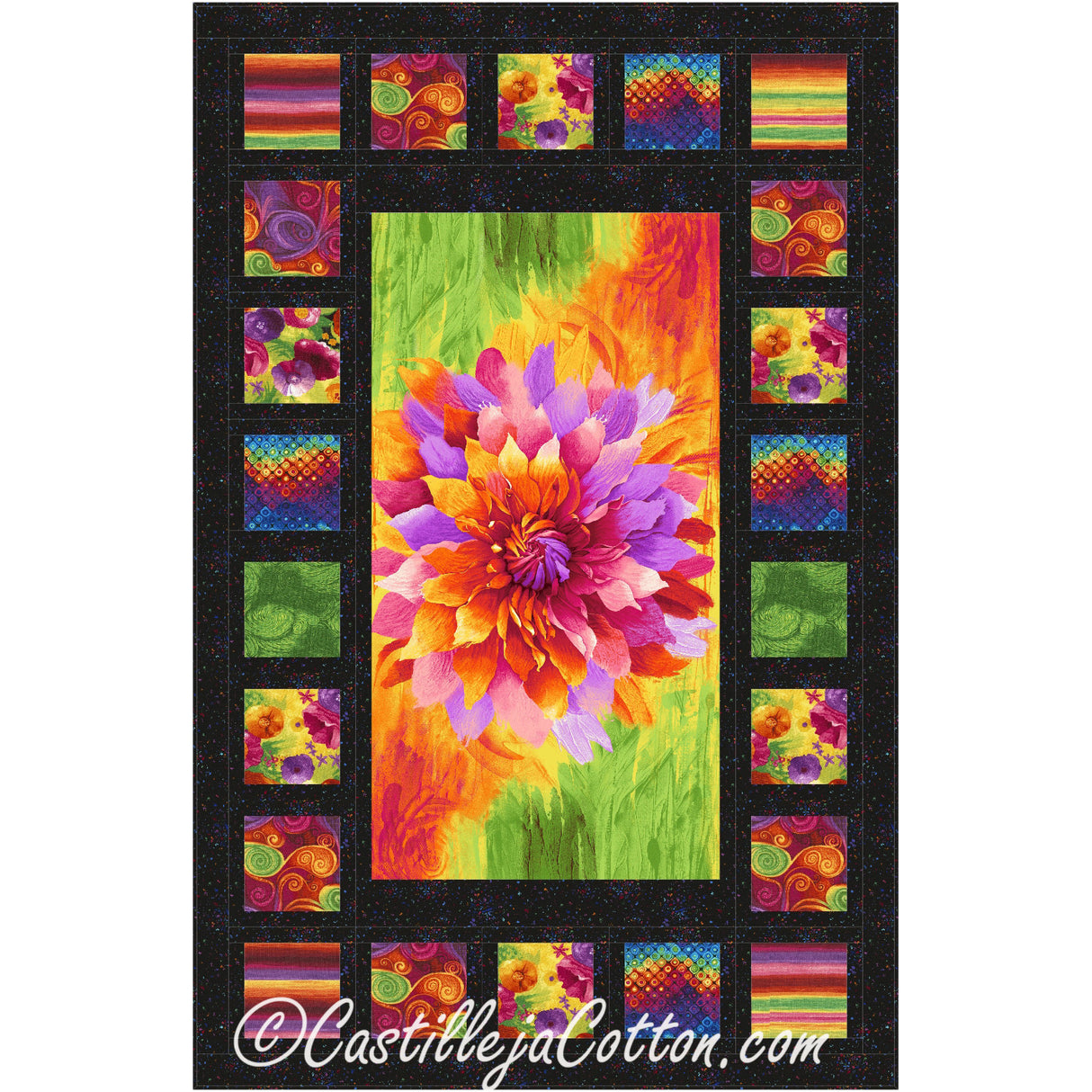 Flower Windows Downloadable Pattern by Castilleja Cotton