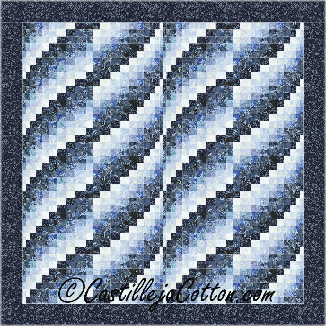 Flowing Waves Downloadable Pattern by Castilleja Cotton