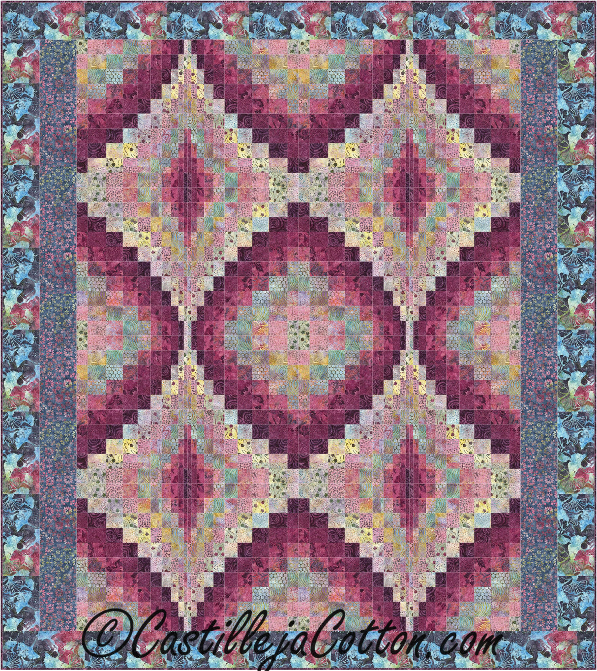 Four Diamonds Downloadable Pattern by Castilleja Cotton