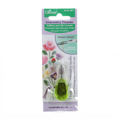Embroidery Needle Threader for Smocking by Clover Needlecraft