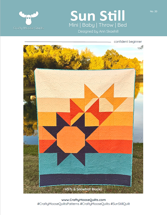 Sun Still Downloadable Pattern by Crafty Moose Quilts