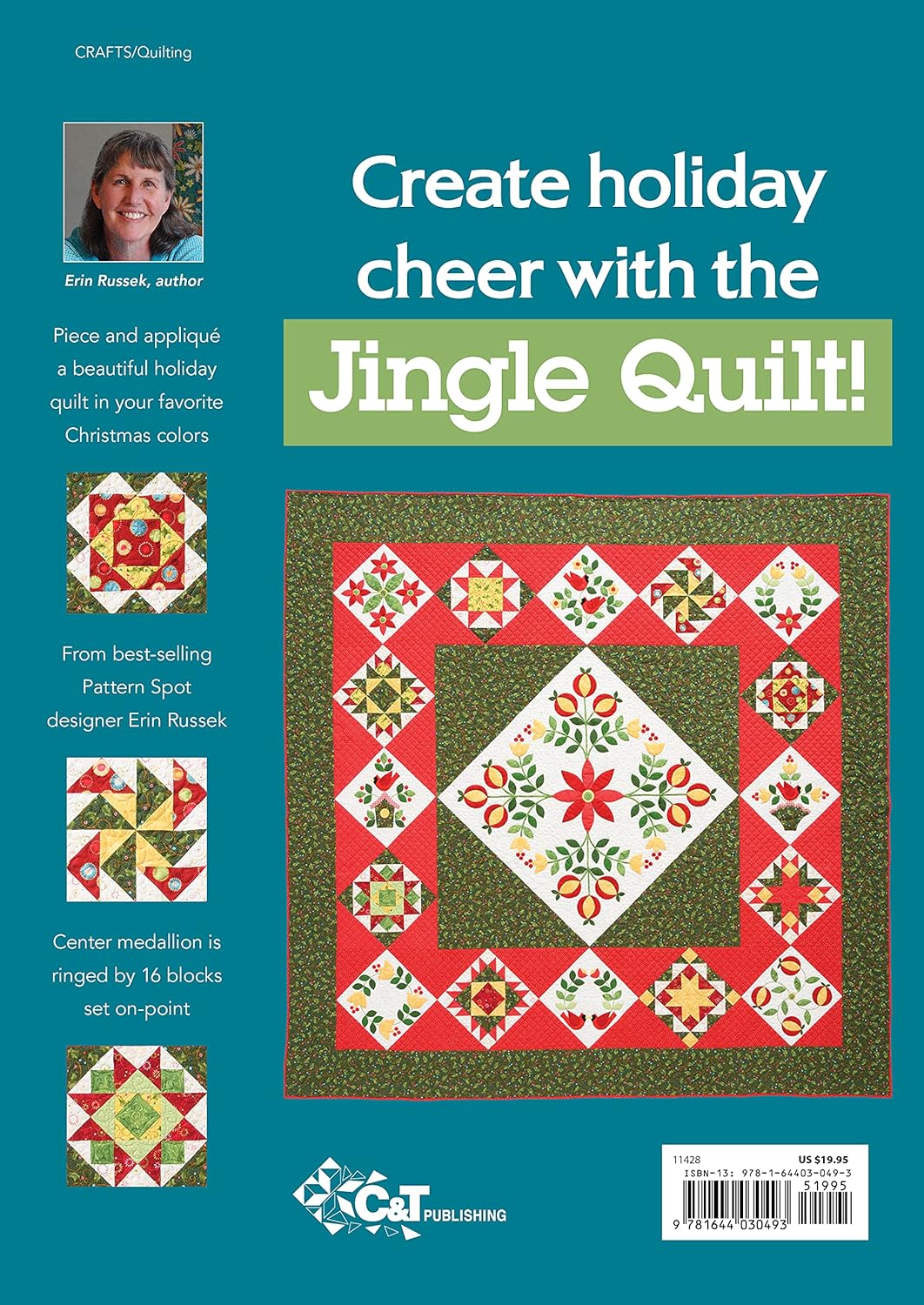 Back of the Jingle - Holiday Heriloom Quilt Pattern by C & T Publishing