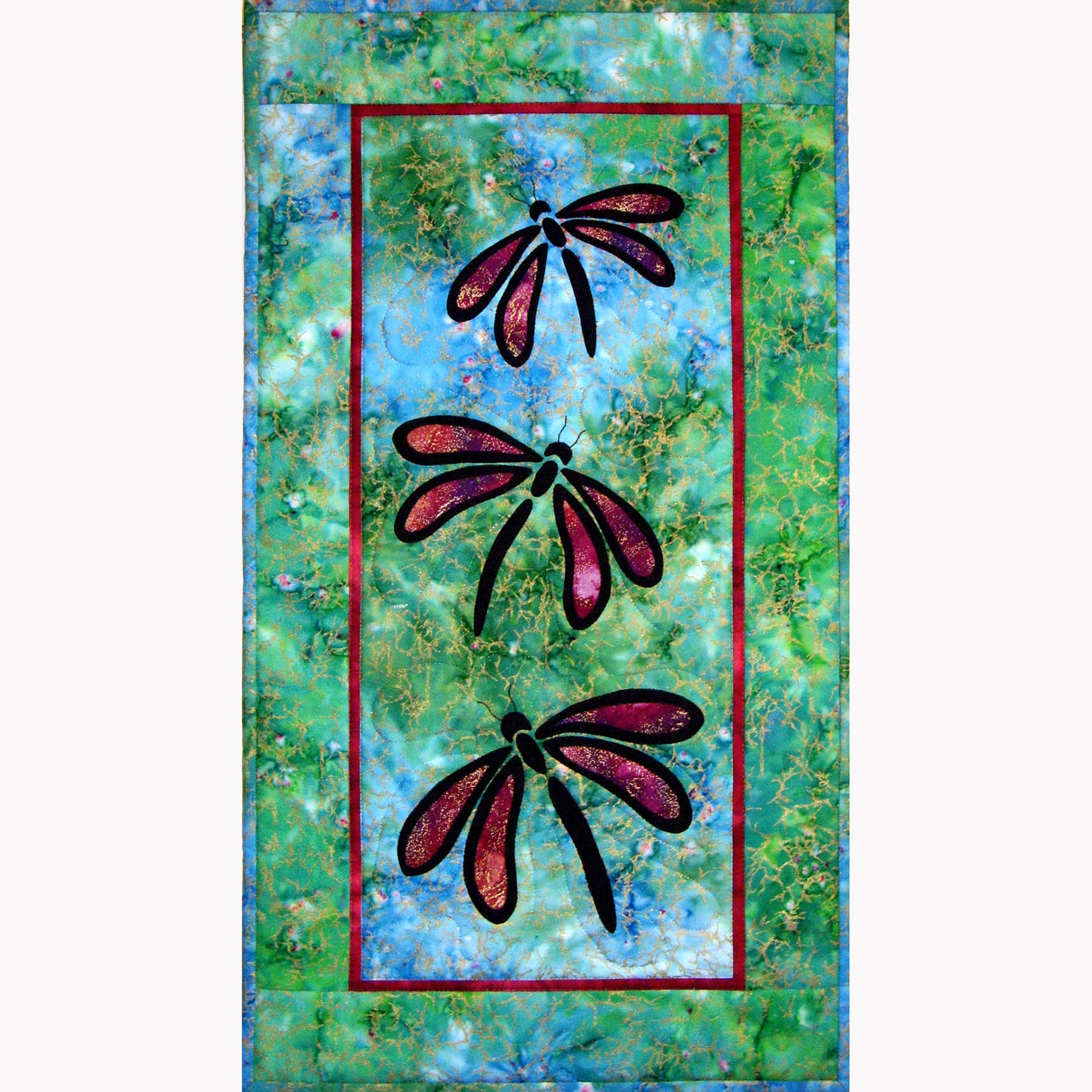 Stained Glass Dragonflies Downloadable Pattern By Castilleja Cotton