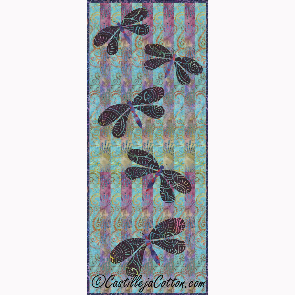 Dragonflies Flitting About Downloadable Pattern By Castilleja Cotton