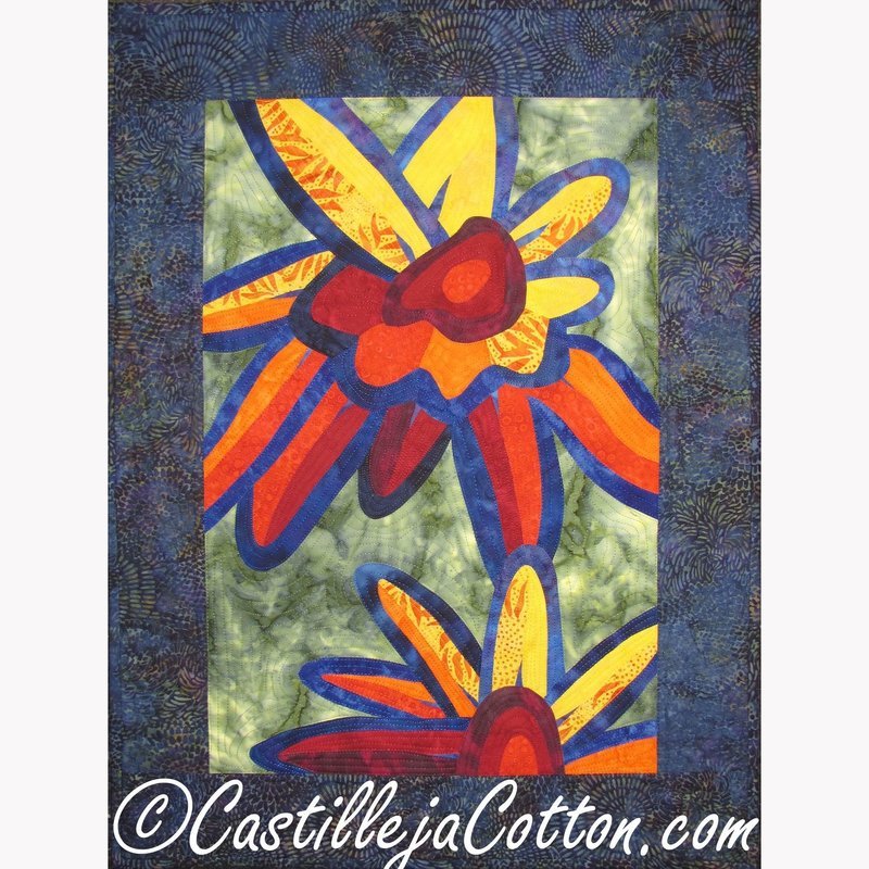 Fantasy Petals Downloadable Pattern by Castilleja Cotton