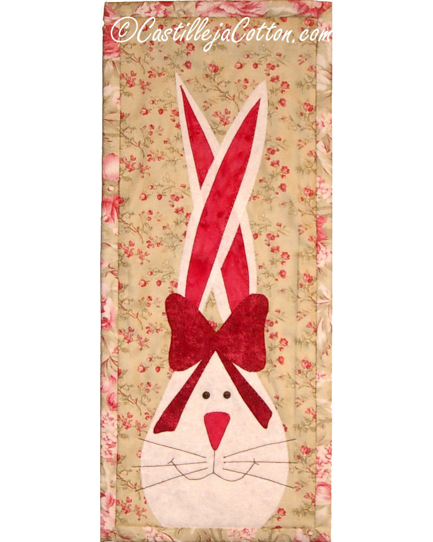 Bunny and Bow Downloadable Pattern by Castilleja Cotton
