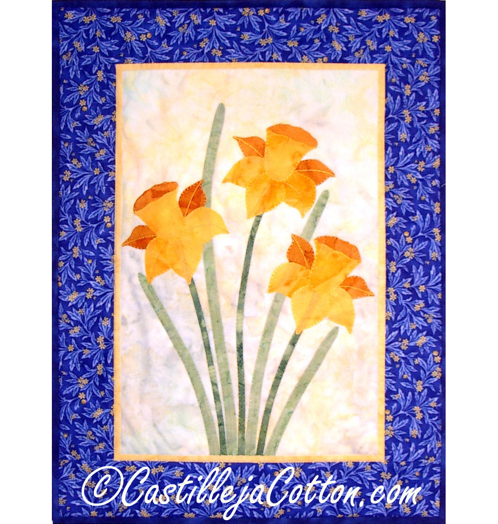 Daffodils Downloadable Pattern by Castilleja Cotton