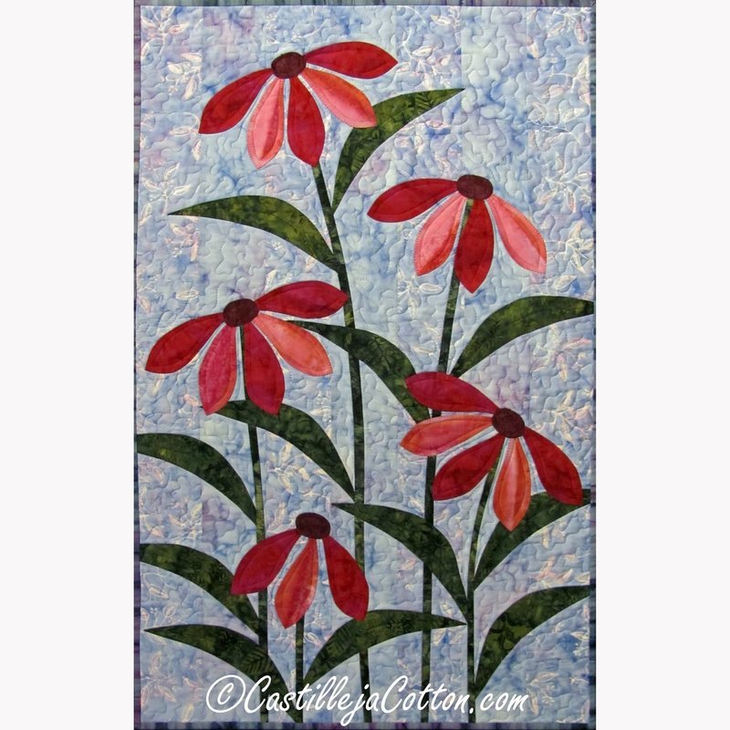 Ribbon Blossoms Downloadable Pattern By Castilleja Cotton