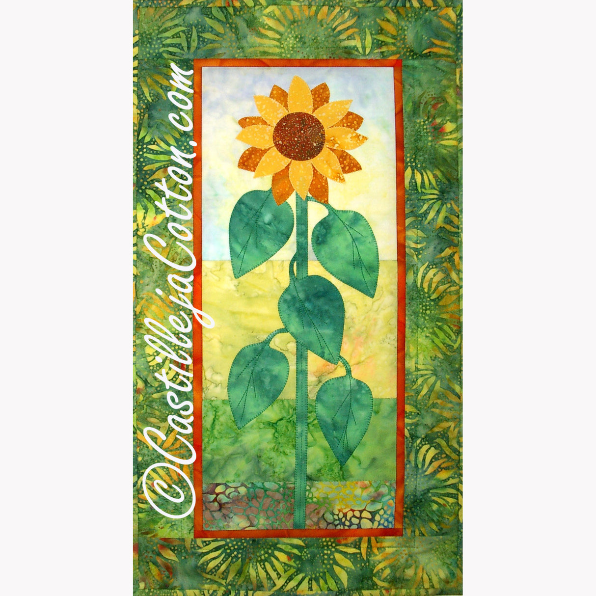 Landscape Sunflower Downloadable Pattern By Castilleja Cotton