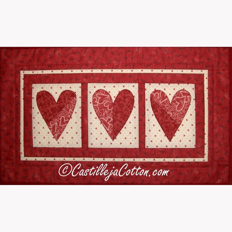 Connected Hearts 1 Downloadable Pattern by Castilleja Cotton