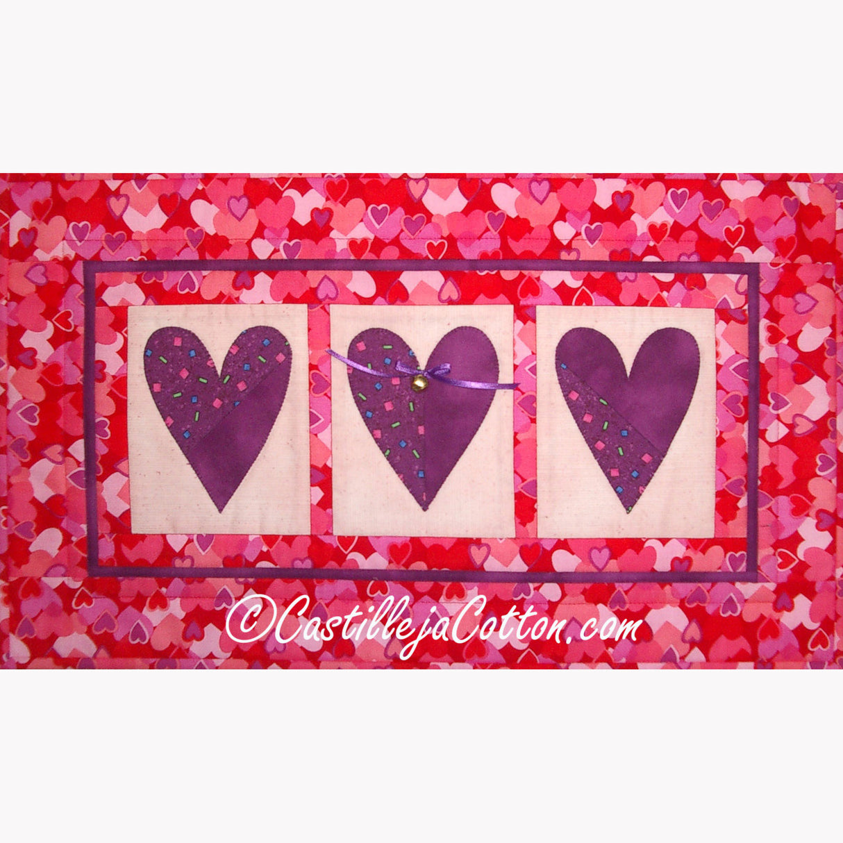 Connected Hearts 2 Downloadable Pattern by Castilleja Cotton