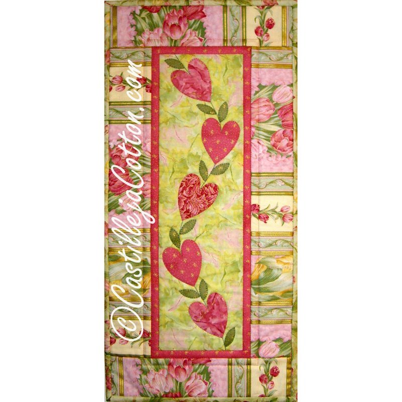 String of Hearts Downloadable Pattern By Castilleja Cotton