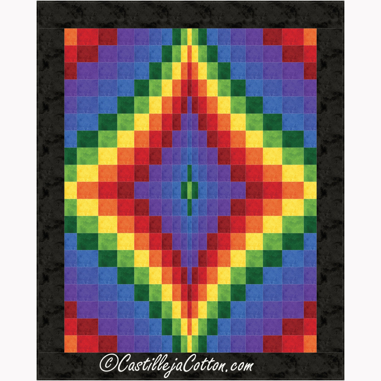 Bargello Diamond Downloadable Pattern By Castilleja Cotton