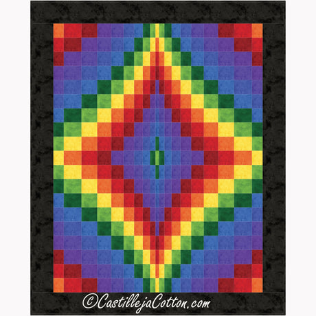 Bargello Diamond Downloadable Pattern By Castilleja Cotton
