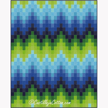Bargello Waves Downloadable Pattern By Castilleja Cotton