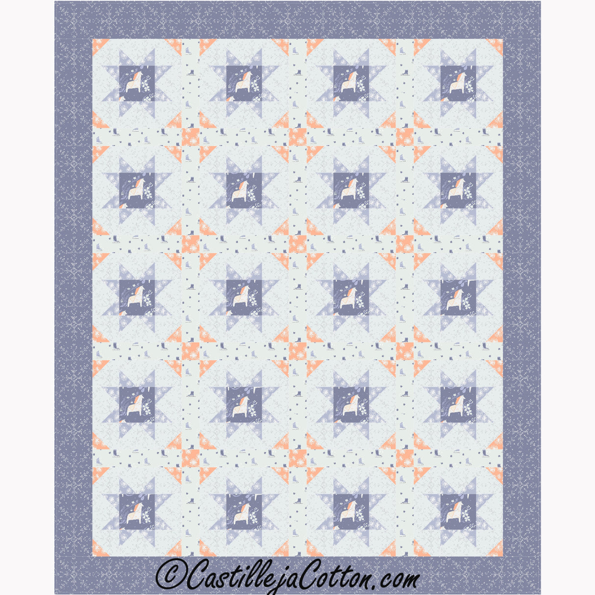 Starry Churn Dash Downloadable Pattern by Castilleja Cotton