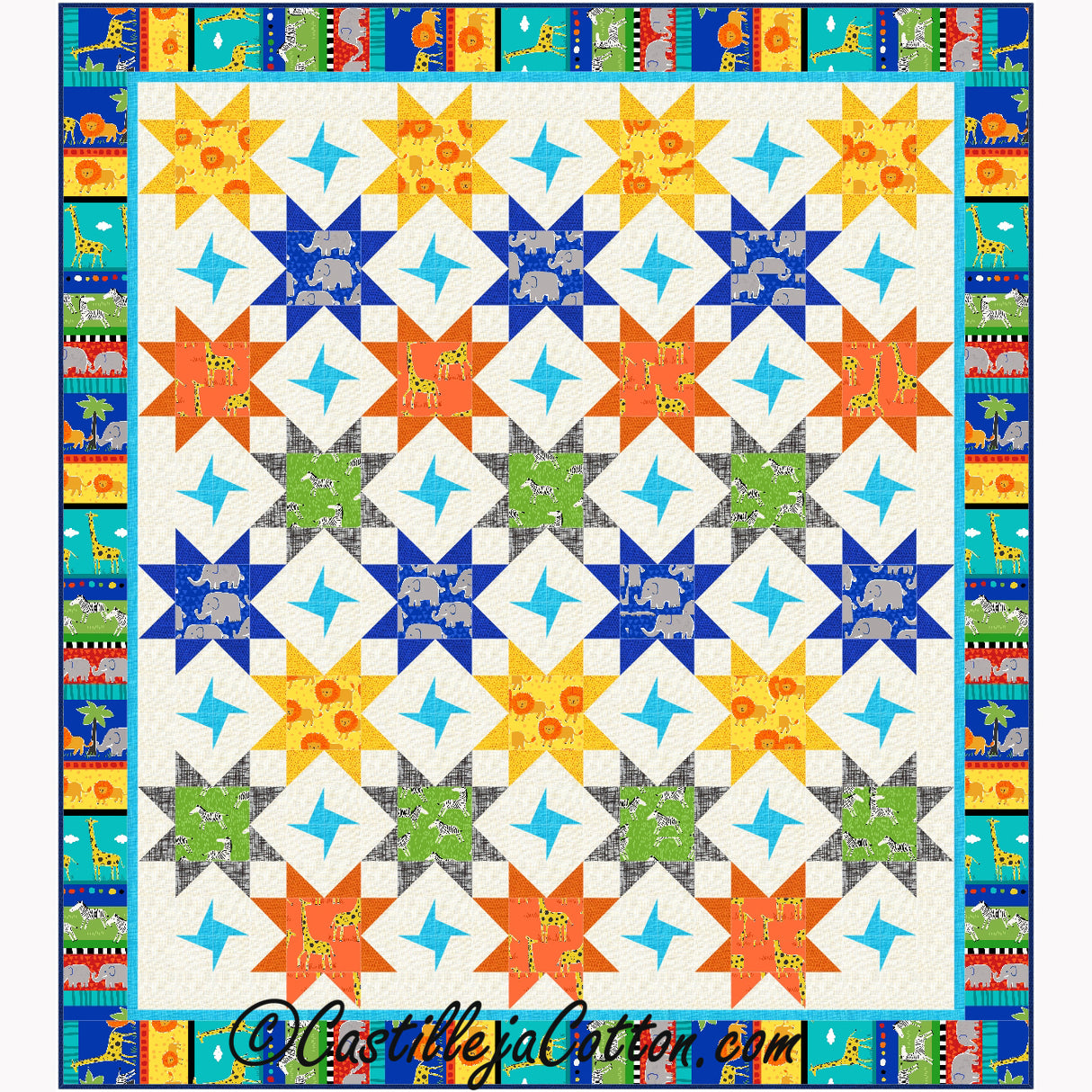 Star Bright Two Downloadable Pattern By Castilleja Cotton