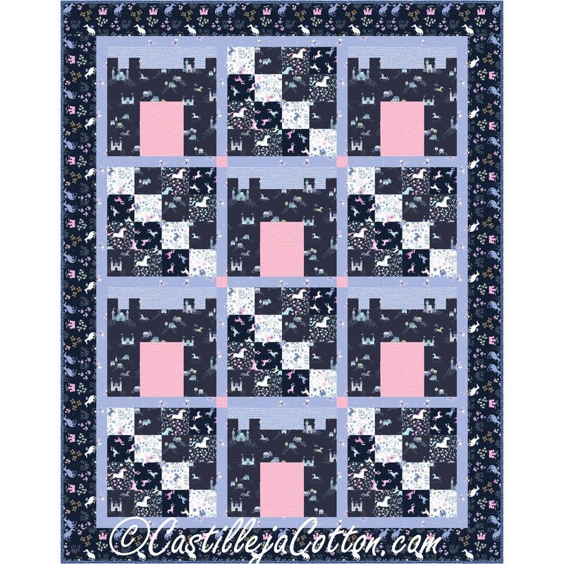 Castles and Patches Downloadable Pattern by Castilleja Cotton