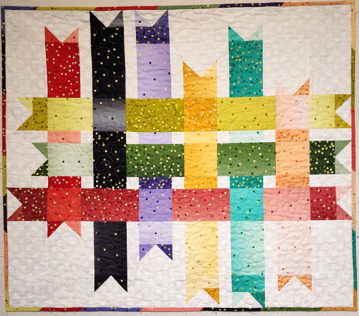 Mini Ombre Ribbons Downloadable Pattern by Sam Quilt Designs