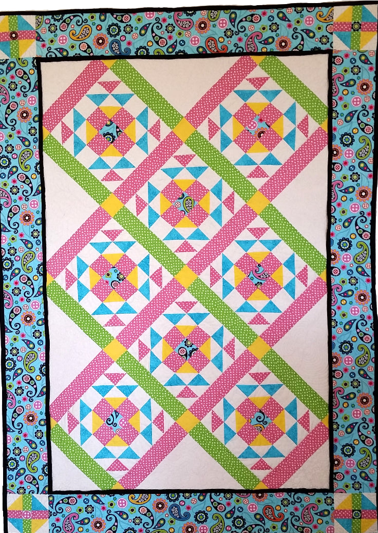 Clover Sunshine Downloadable Pattern by Sam Quilt Designs