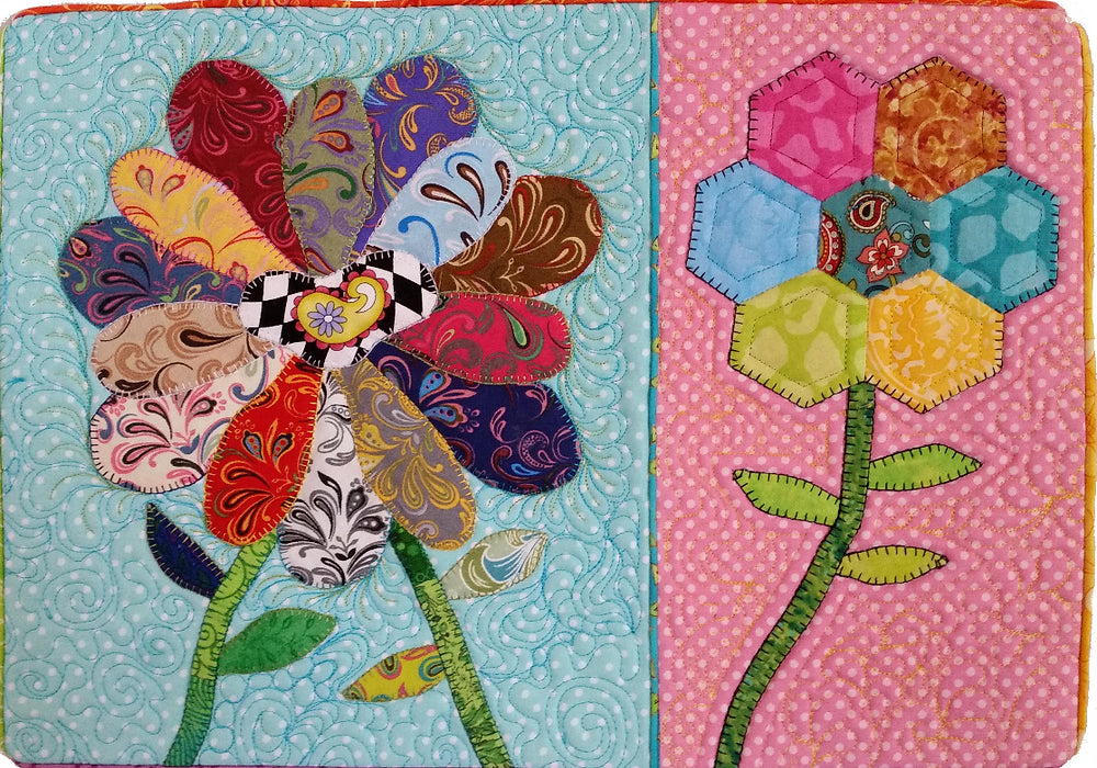 Scrappy Flower Bunches Downloadable Pattern by Sam Quilt Designs