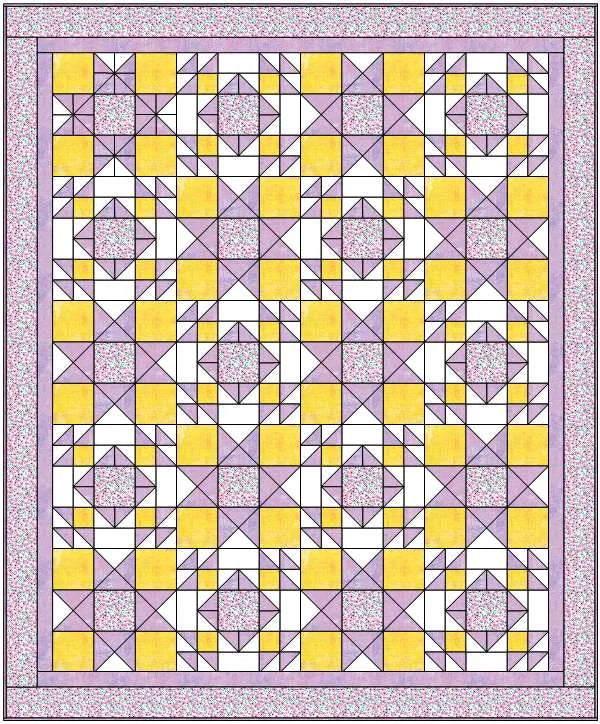 Sunny Delight Downloadable Pattern by Sam Quilt Designs