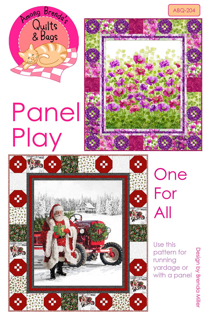 Panel Play - One For All by Among Brendas Quilts and Bags
